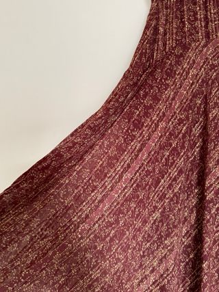 Falda Zara Midi Roja Talla M