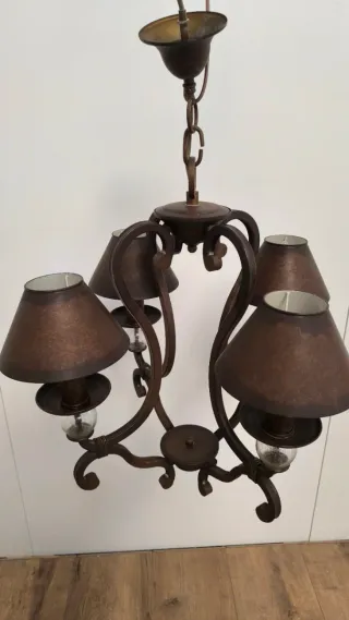 LAMPARA TECHO TODA DE HIERRO