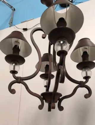 LAMPARA TECHO TODA DE HIERRO