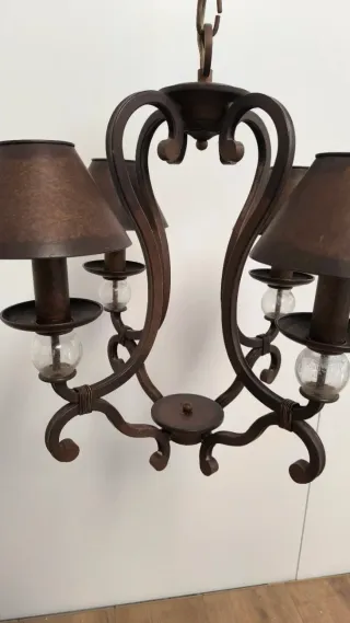 LAMPARA TECHO TODA DE HIERRO