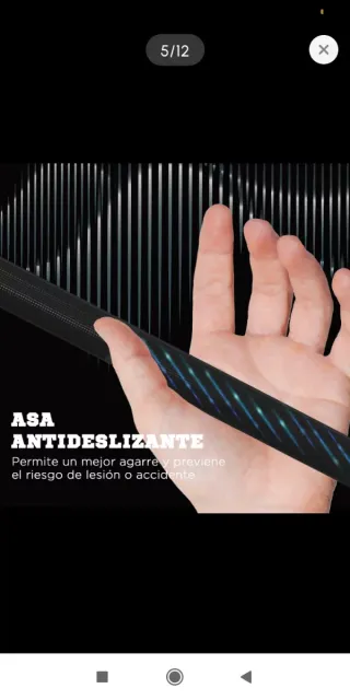 Barra de acero para pesas 180x5cm y 170x2,5cm