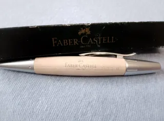 Bolígrafo Faber Castell Madera Retráctil