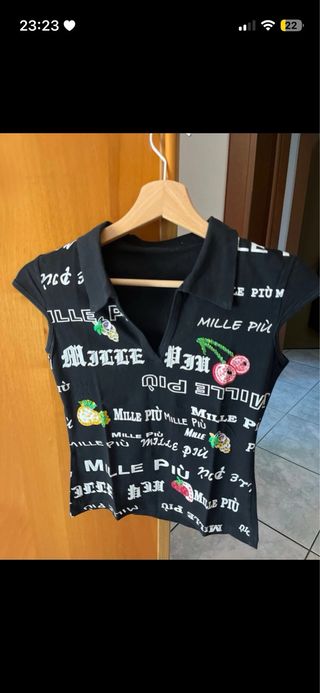 Canotta Mille Più con stampe frutta