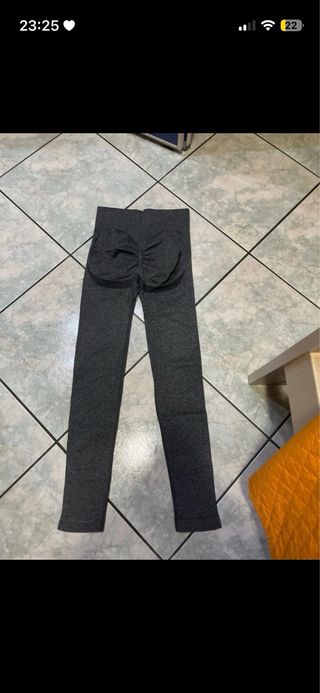 Leggings palestra grigi taglia unica