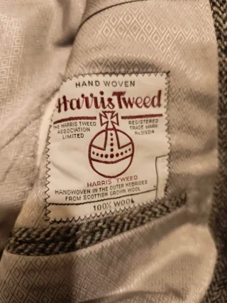 Americana Emidio Tucci espiga lana gris