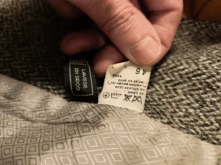 Americana Emidio Tucci espiga lana gris