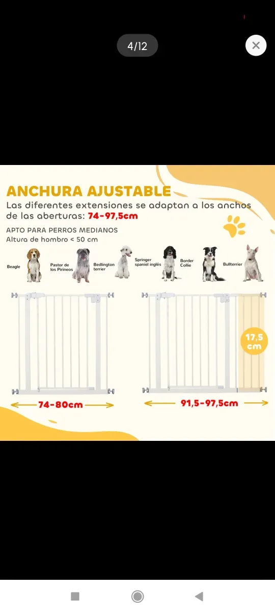 Puerta Barrera seguridad perros