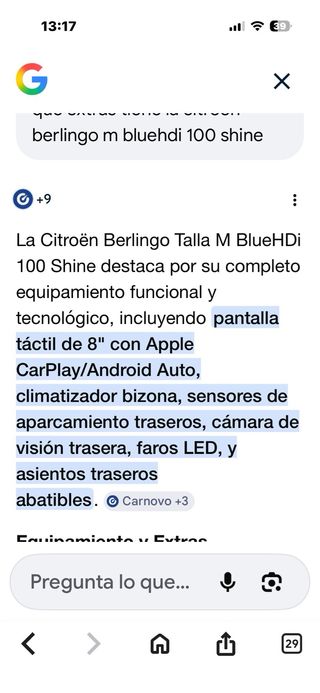 Citroen Berlingo 2019 talla m blue hdi 100 shine