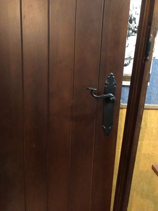 Puerta madera maciza de paso