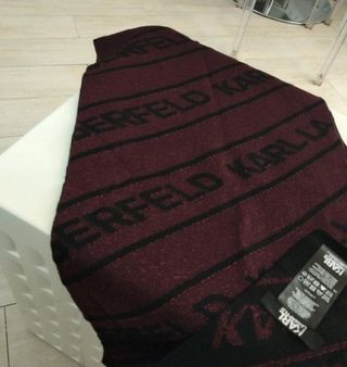 Sciarpa Karl Lagerfeld Bordeaux Lurex