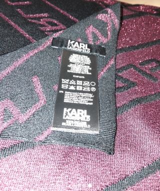 Sciarpa Karl Lagerfeld Bordeaux Lurex