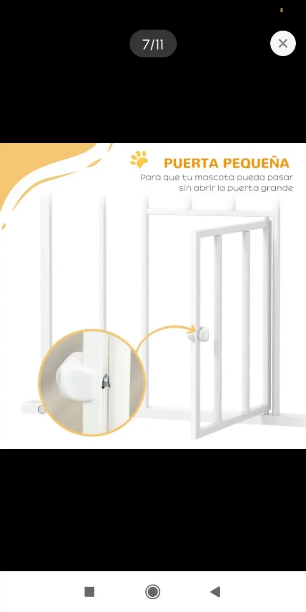 Barrera seguridad mascotas 74-101cm