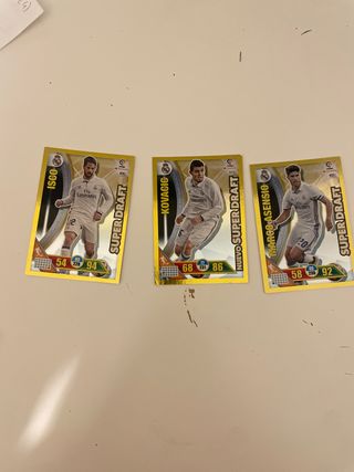 3 Cromos Super Draft Real Madrid 16-17 1€ cada uno