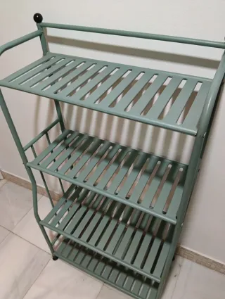 Estantería metálica verde 4 baldas