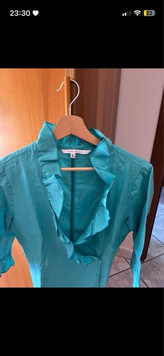 Zara women Camicetta Azzurra Tg L