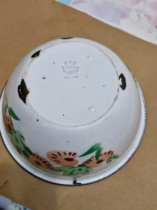 Ensaladera Vintage Esmaltada "Bon Voyage" Shanghai