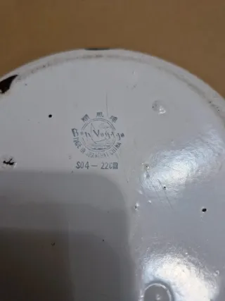 Ensaladera Vintage Esmaltada "Bon Voyage" Shanghai