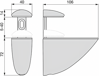 Soportes metálicos para estantes
