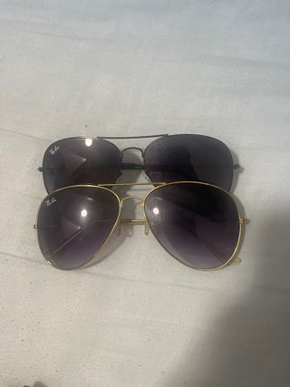 Gafas Ray-Ban Aviator Negro y Dorado