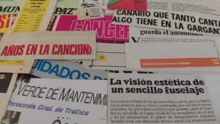 Lote 200 recortes tipografías de revistas antiguas