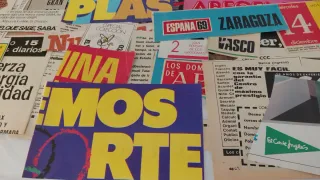 Lote 200 recortes tipografías de revistas antiguas