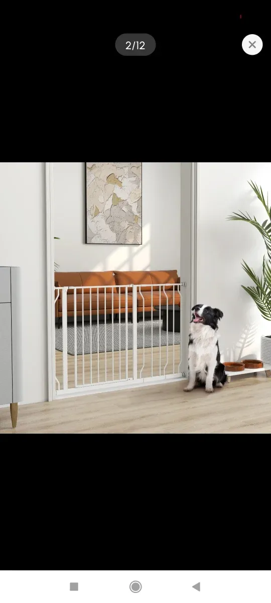 Barrera seguridad mascotas metal