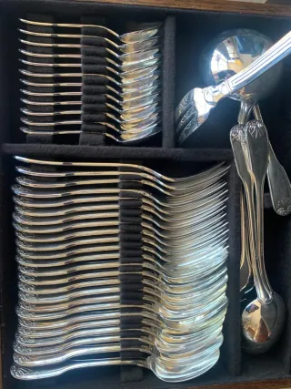 Cubiertos de plata vintage