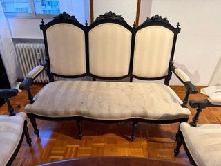 Conjunto Sillas Estilo alfonsino Antiguo siglo XIX