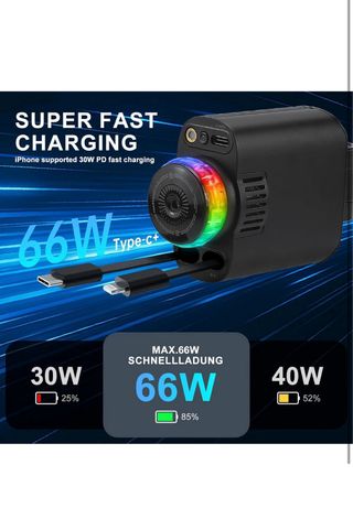 Cargador Coche USB C Luz Estrella Aromaterapia