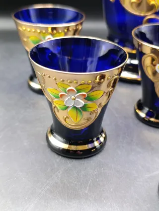 Juego de licor cristal Bohemia