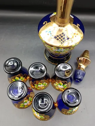 Juego de licor cristal Bohemia