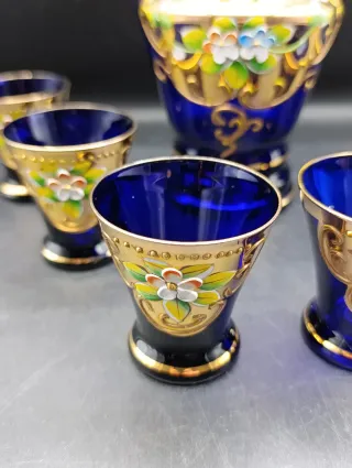 Juego de licor cristal Bohemia