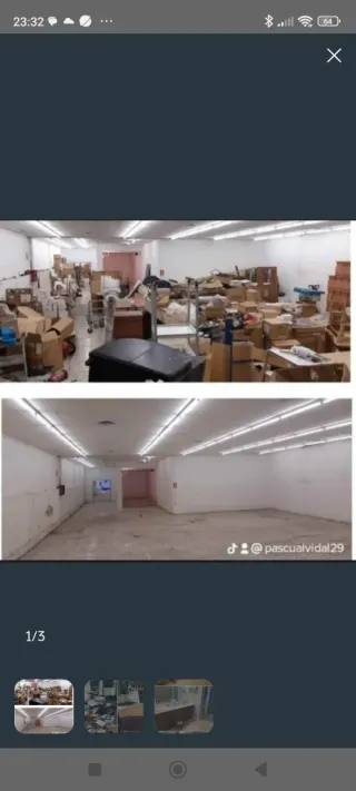 Retirada de muebles y solares y naves y limpieza g