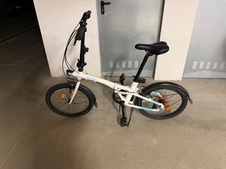 Bicicleta Plegable Blanca