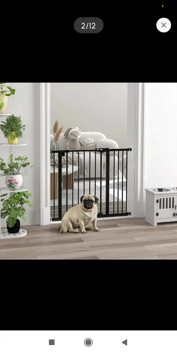 Barrera de seguridad reja perros 74-94cm extensión