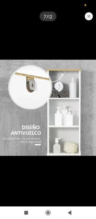 Mueble de baño alto blanco