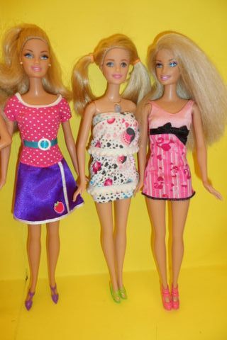 Lotto 6 Barbie originali Mattel per gioco collezio