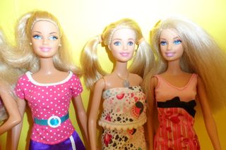 Lotto 6 Barbie originali Mattel per gioco collezio