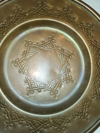 Plato antiguo de cobre