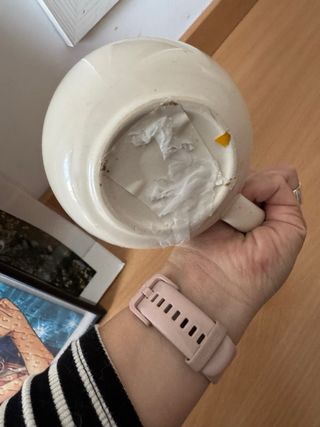 Taza unicornio cerámica dorada