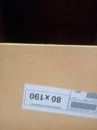 Somier 1 plaza metal y madera