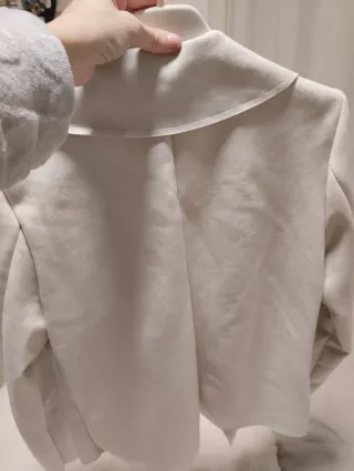 Chaqueta antelina beige talla S