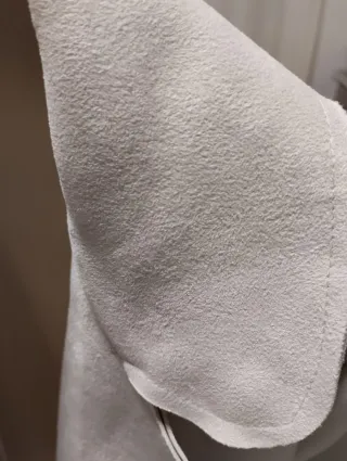 Chaqueta antelina beige talla S