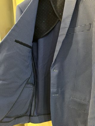 Giacca uomo blu fantasia