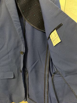 Giacca uomo blu fantasia