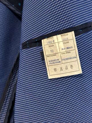 Giacca uomo blu fantasia