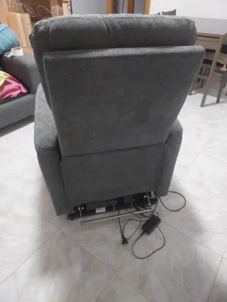 Butaca relax eléctrica gris