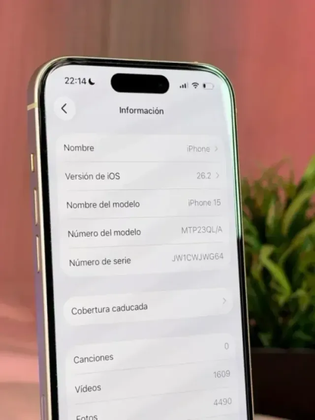 iPhone 15 128GB Blanco 87% Batería