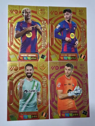 Cromos Panini Adrenalyn Premium Oro y Revelación