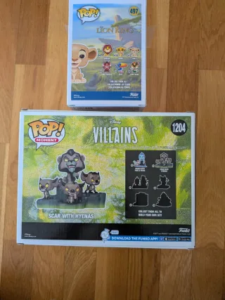 Funko Nala 497 & Scar with Hyenas 1204 rey leon
